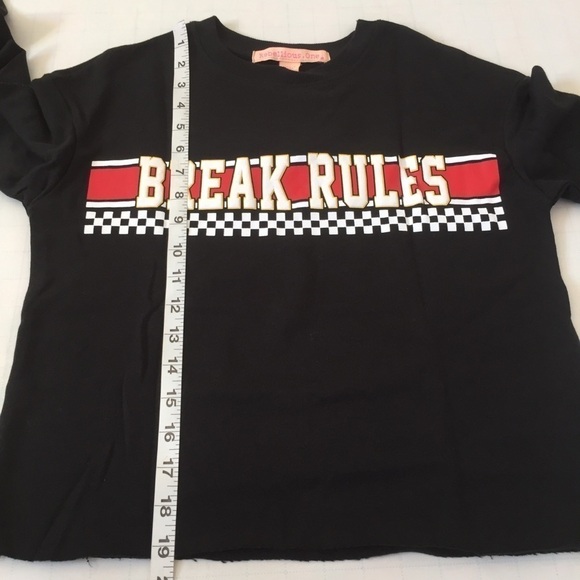 Rebellious One Cropped Graphic Sweatshirt Size XS - Picture 6 of 13